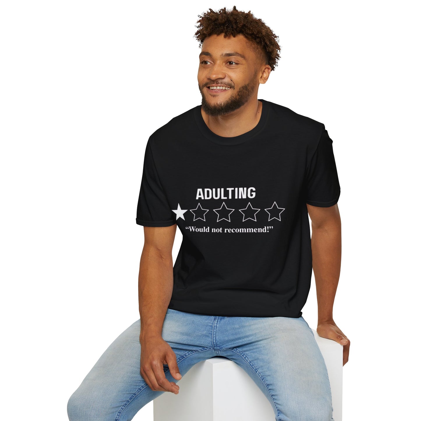 Adulting 1-Star Rating T-Shirt | Would Not Recommend Shirt