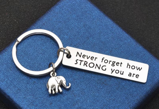 Never Forget How Strong You Are Keyring/Keychain