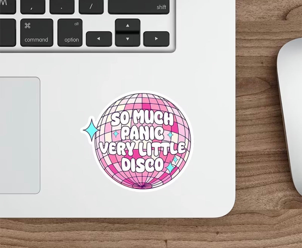 So Much Panic Very Little Disco Sticker