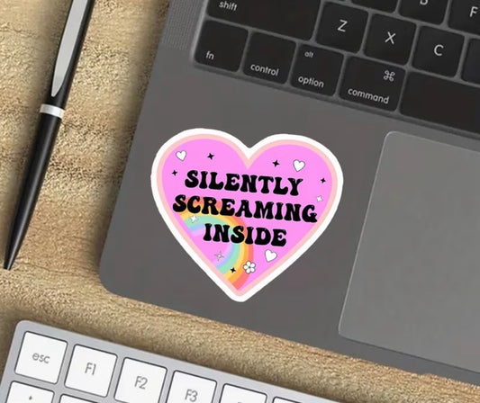 Silently Screaming Inside Sticker