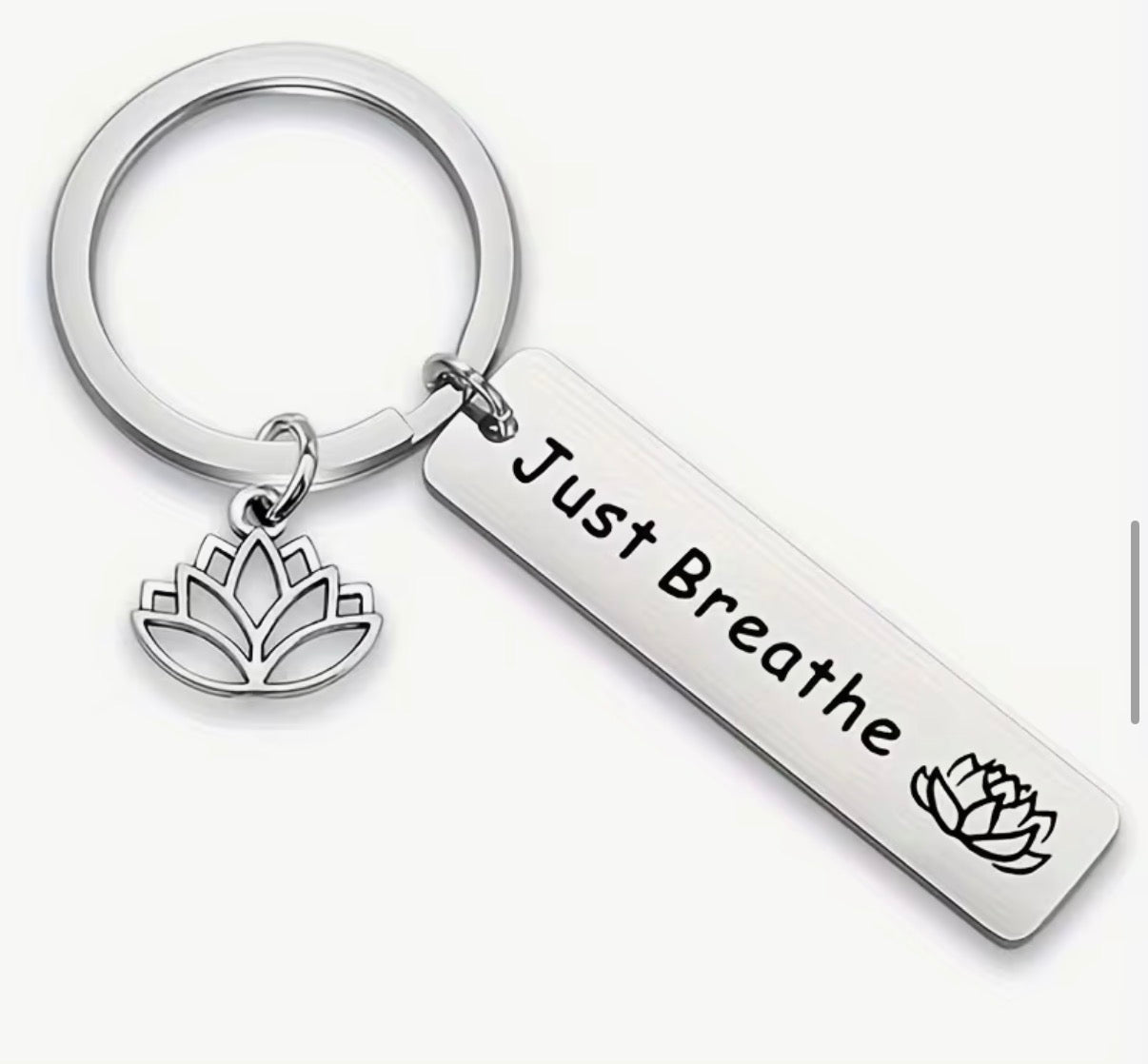 Just Breathe Keyring