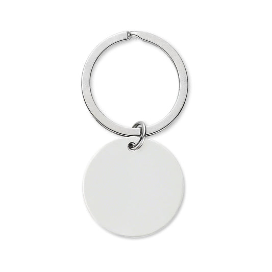 Engraved She Believed She Could So She Did Round Stainless Steel Keyring/Keychain