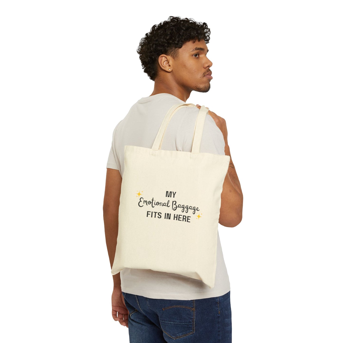 My Emotional Baggage Fits In Here Canvas Tote Bag