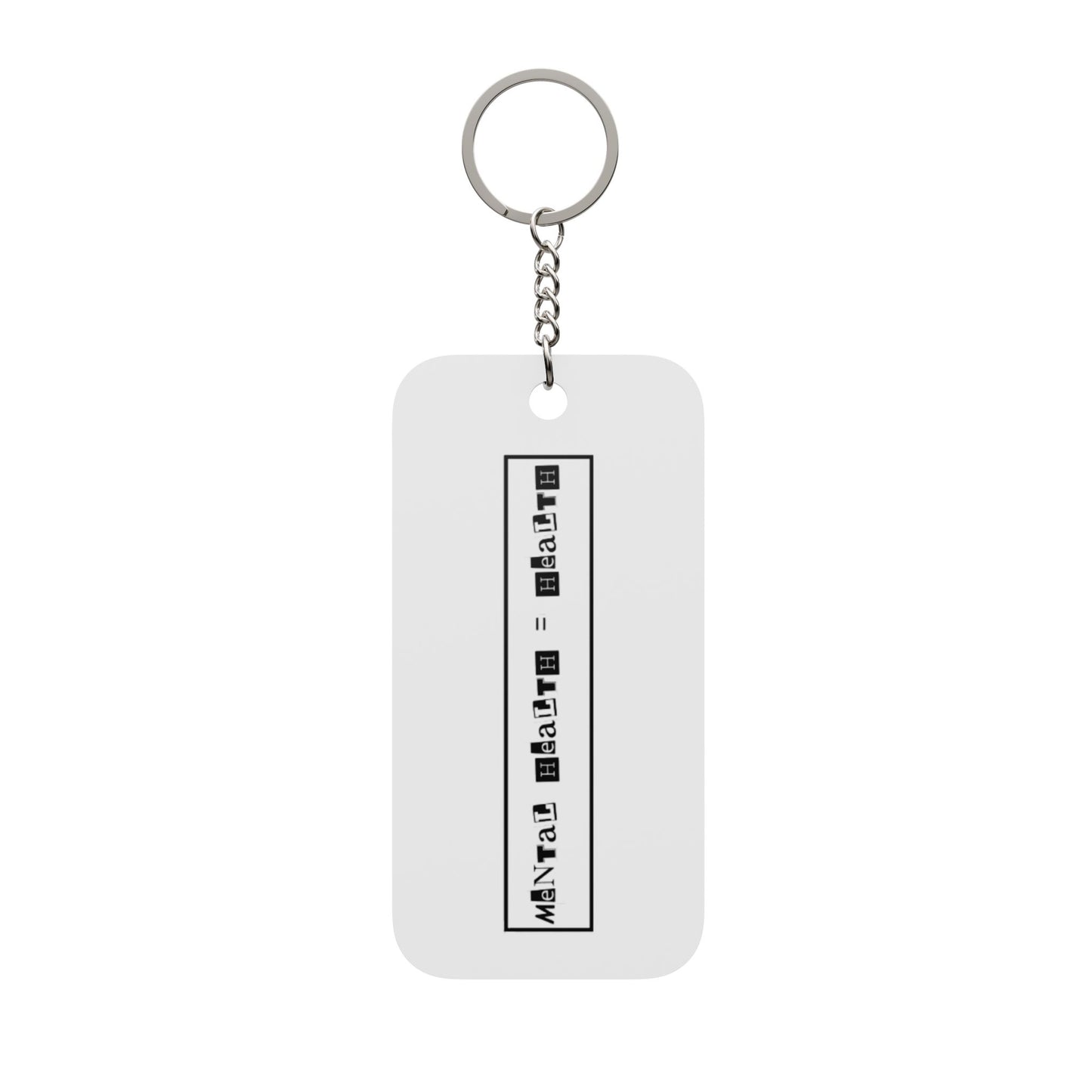 Mental Health = Health Brain Keyring/Keychain | Double-Sided Keychain Charm