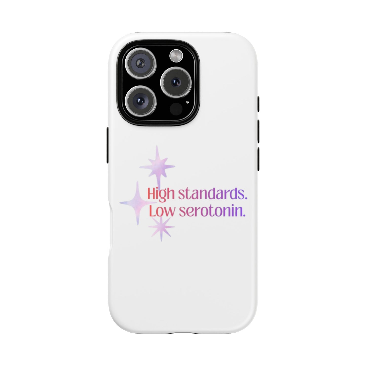 High Standards Low Serotonin Phone Case For iPhone And Samsung