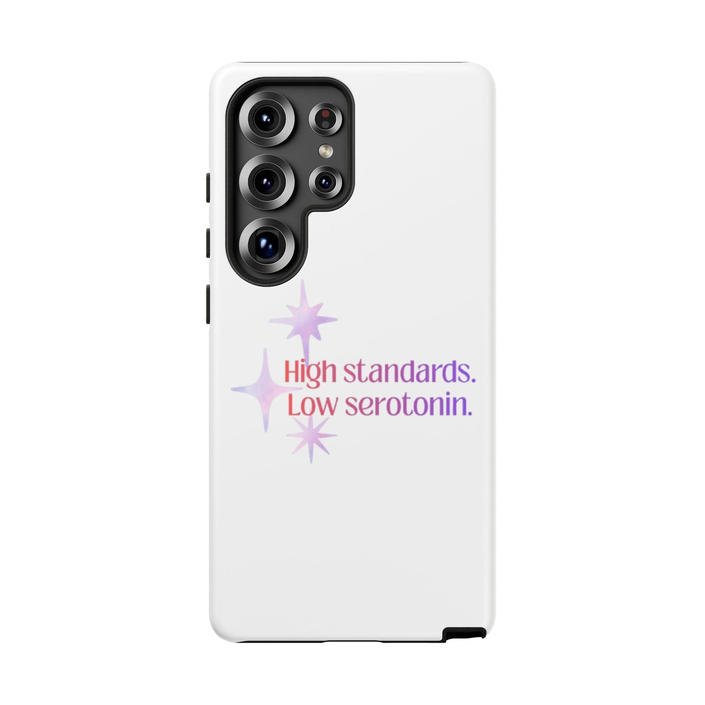 High Standards Low Serotonin Phone Case For iPhone And Samsung