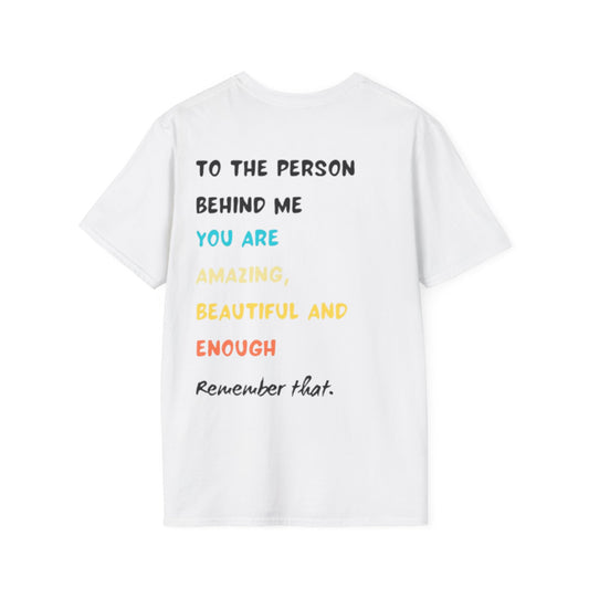 You Matter Smiley T-Shirt | Inspirational Message Back