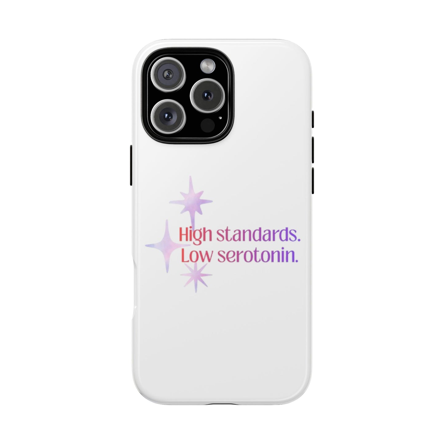 High Standards Low Serotonin Phone Case For iPhone And Samsung