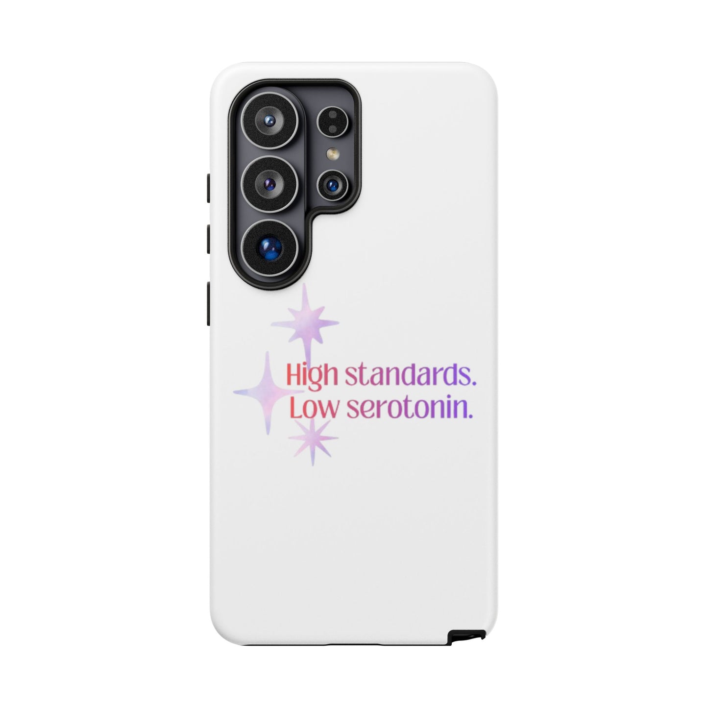 High Standards Low Serotonin Phone Case For iPhone And Samsung