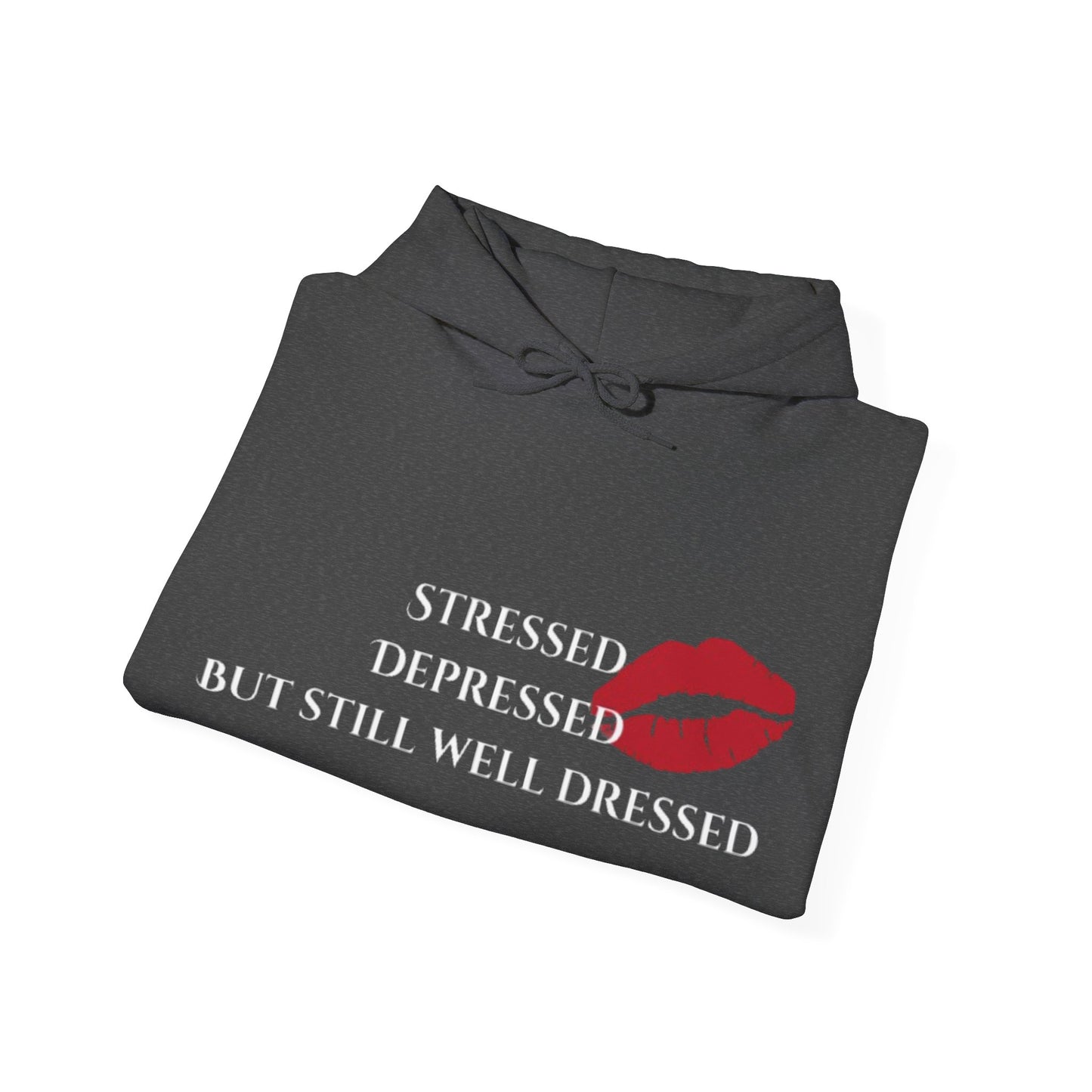 Stressed Depressed But Still Well Dressed Hoodie
