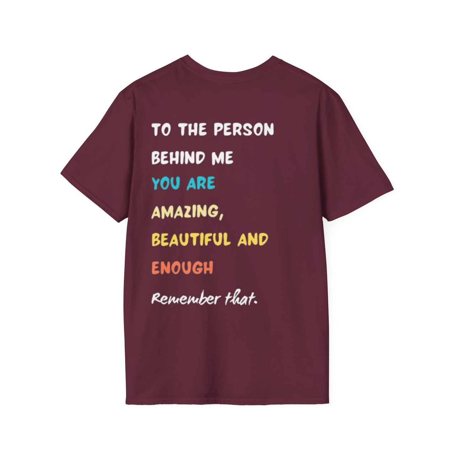 You Matter Smiley T-Shirt | Inspirational Message Back