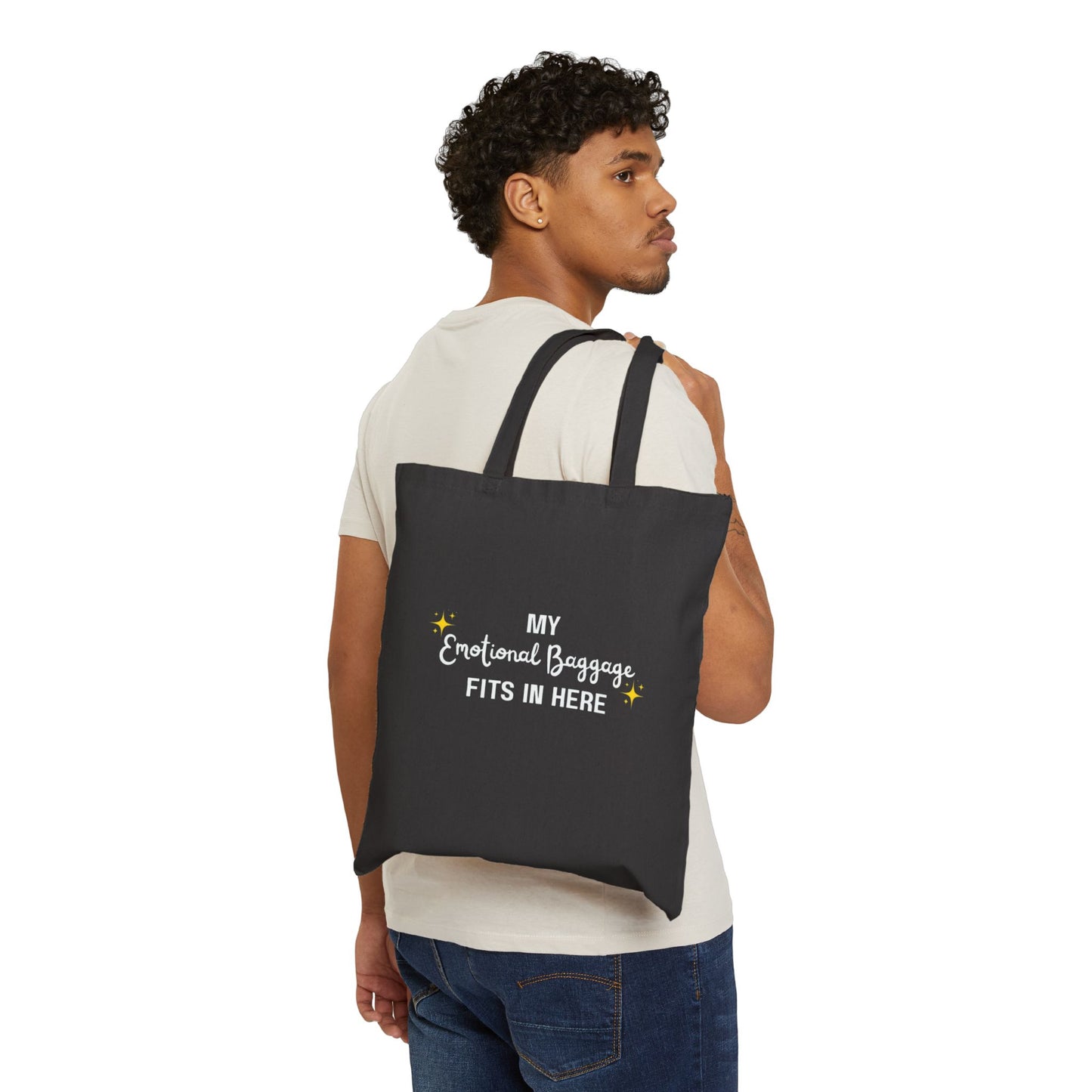 My Emotional Baggage Fits In Here Canvas Tote Bag