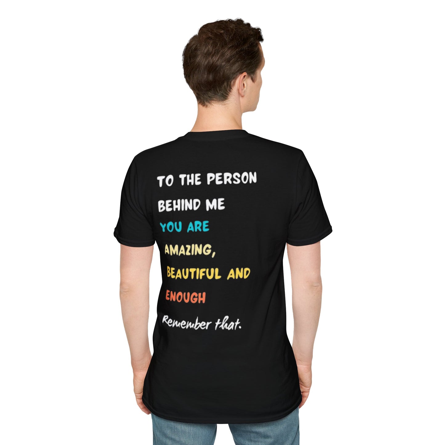 You Matter Smiley T-Shirt | Inspirational Message Back