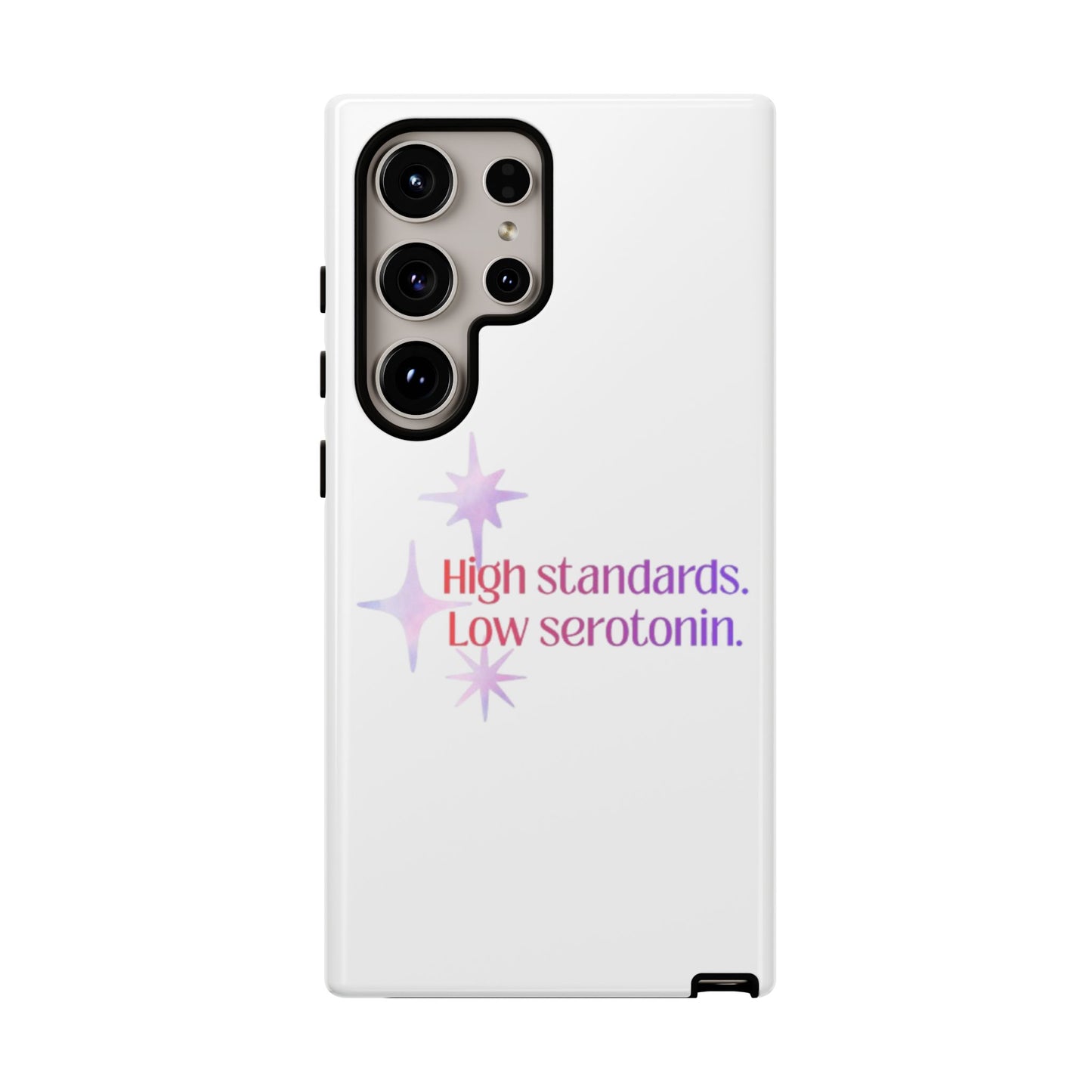 High Standards Low Serotonin Phone Case For iPhone And Samsung
