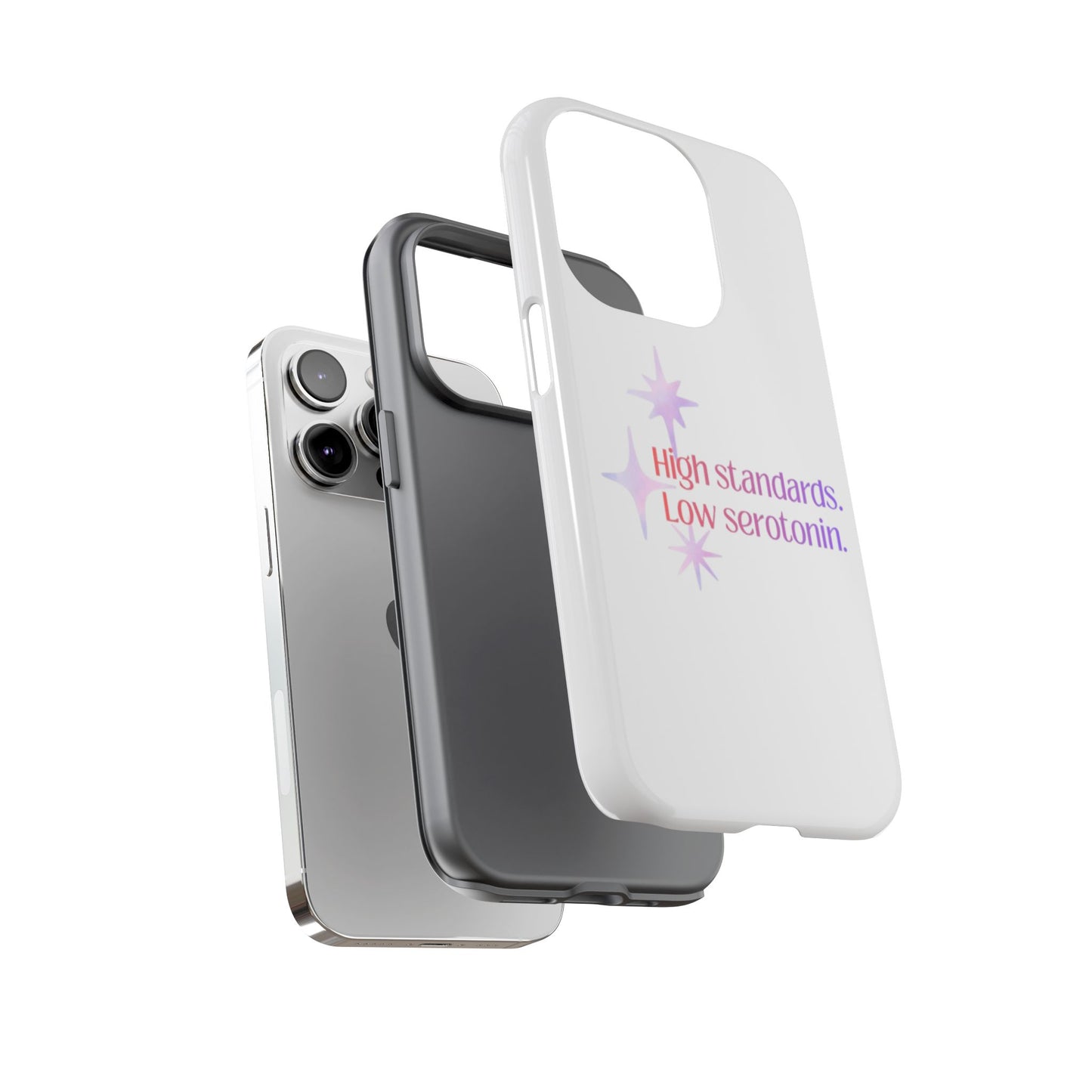 High Standards Low Serotonin Phone Case For iPhone And Samsung