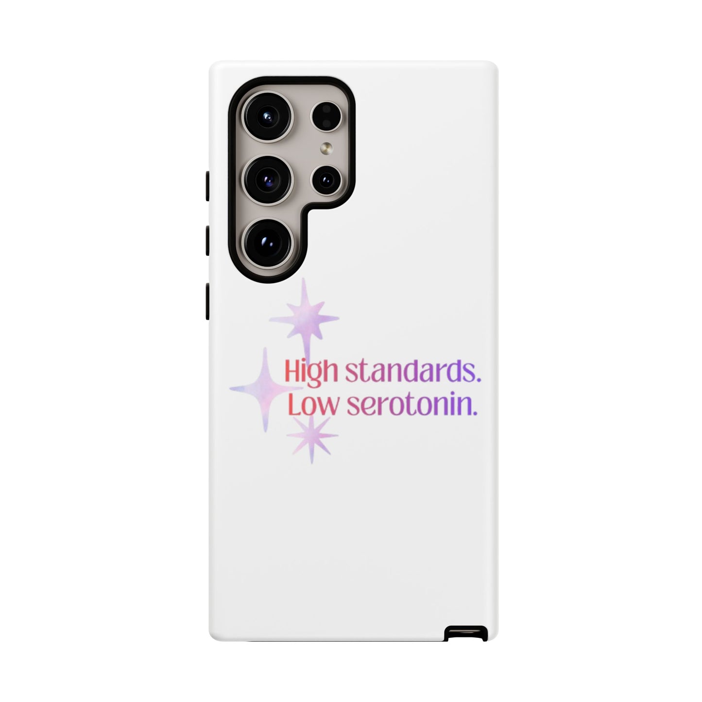 High Standards Low Serotonin Phone Case For iPhone And Samsung