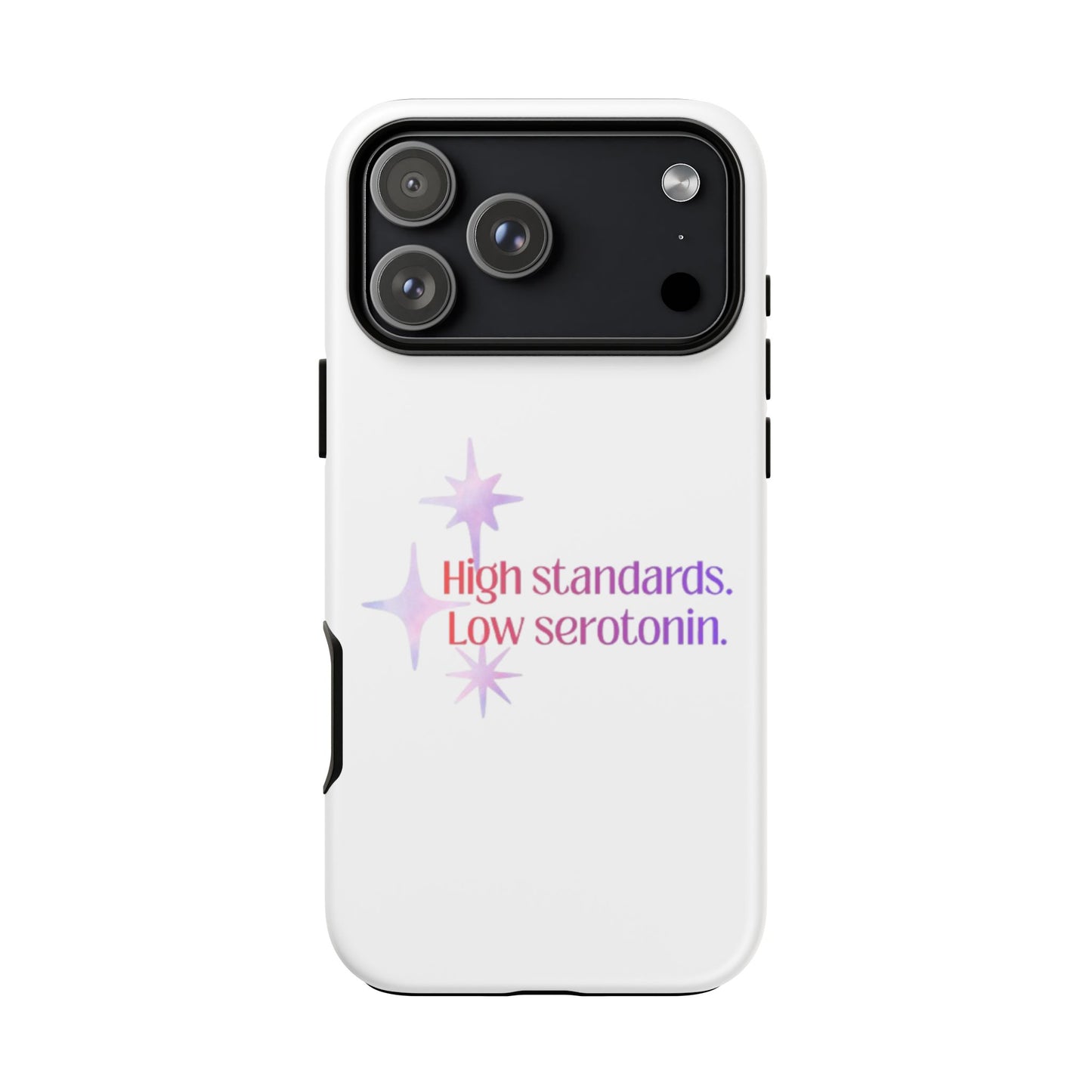 High Standards Low Serotonin Phone Case For iPhone And Samsung