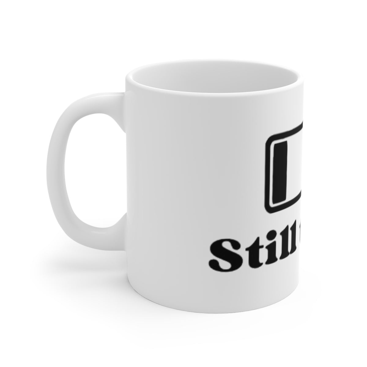 Low Battery Icon Still Trying Mug | Funny Coffee Cup