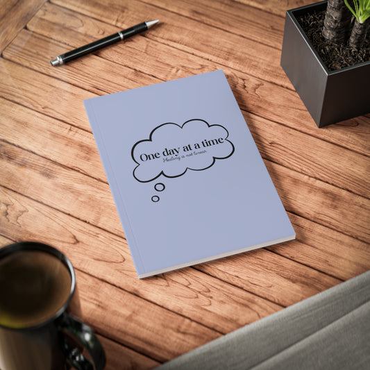 One Day At A Time Healing Is Not Linear Thought Bubble Notebook/Journal A5