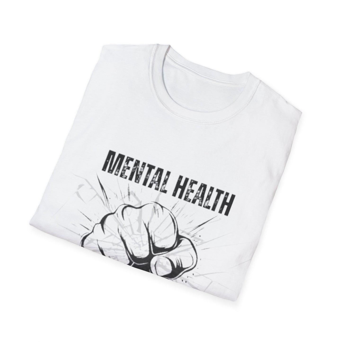 Mental Health Break The Stigma T-Shirt | Fist Graphic Awareness Shirt