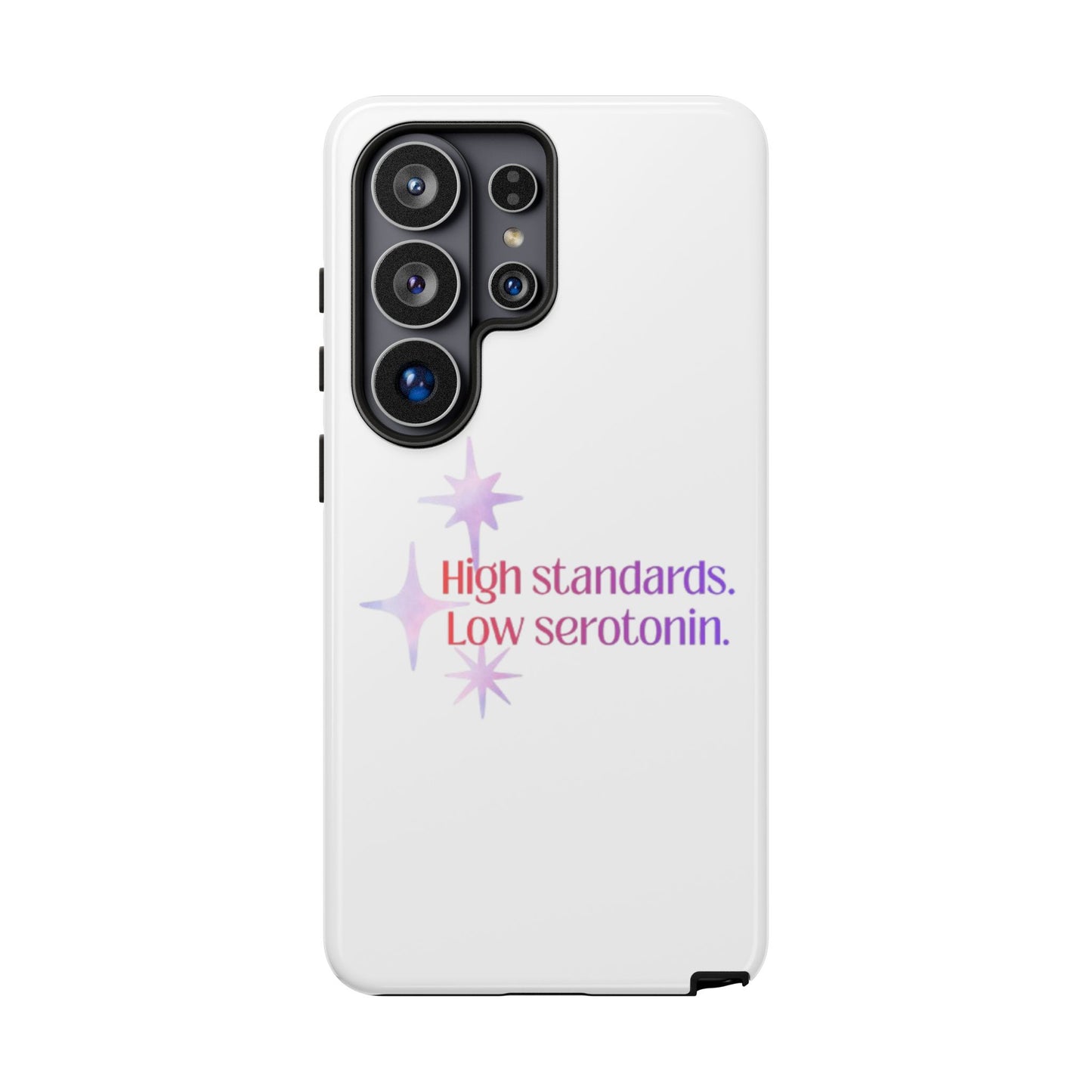 High Standards Low Serotonin Phone Case For iPhone And Samsung