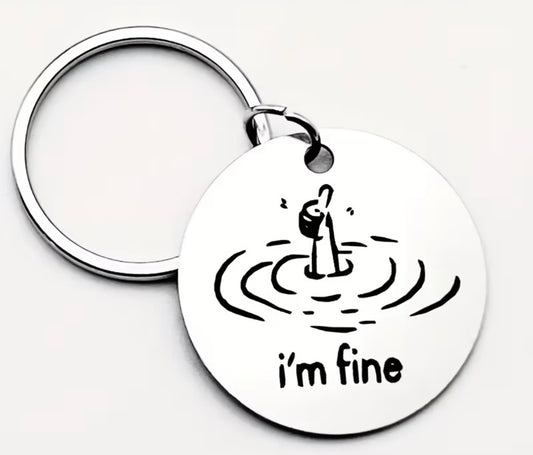 I’m Fine (Thumbs Up) Keyring/Keychain