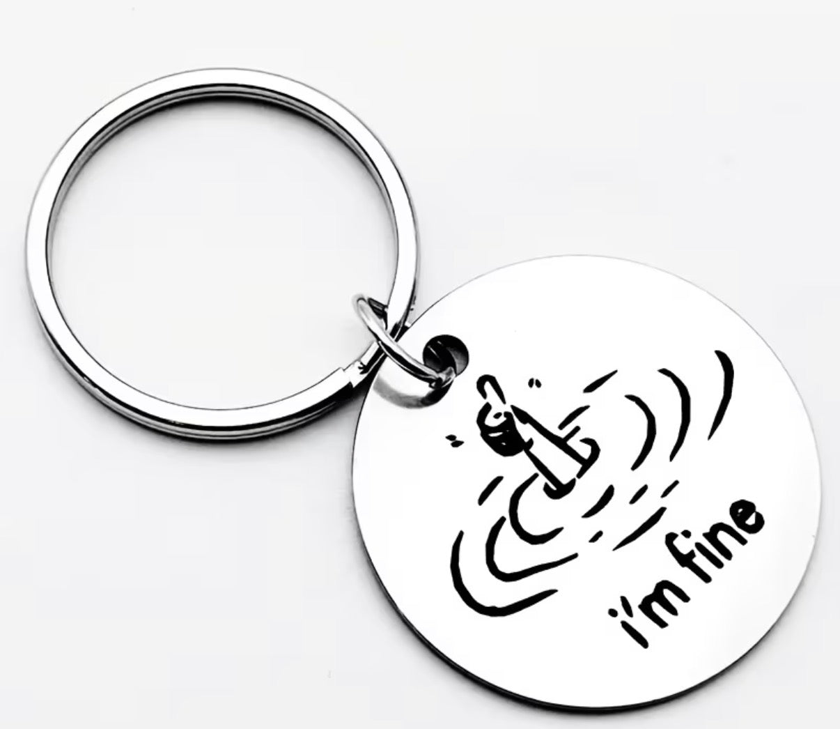 I’m Fine (Thumbs Up) Keyring/Keychain