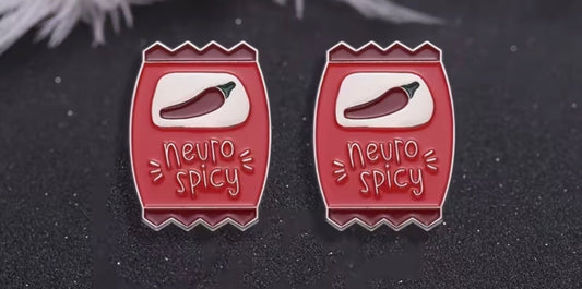 Neurospicy Neurodivergent Badge/Pin