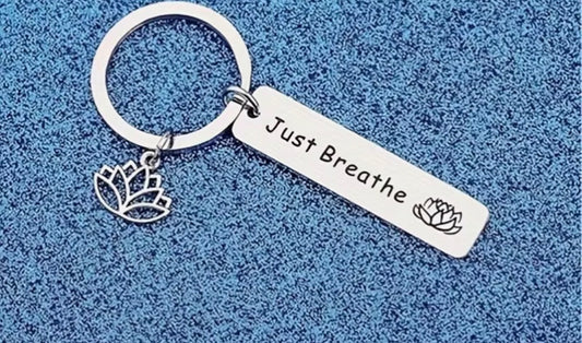 Just Breathe Keyring