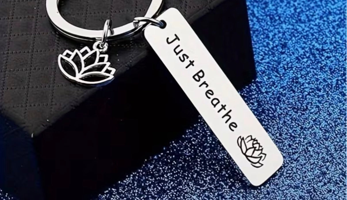 Just Breathe Keyring