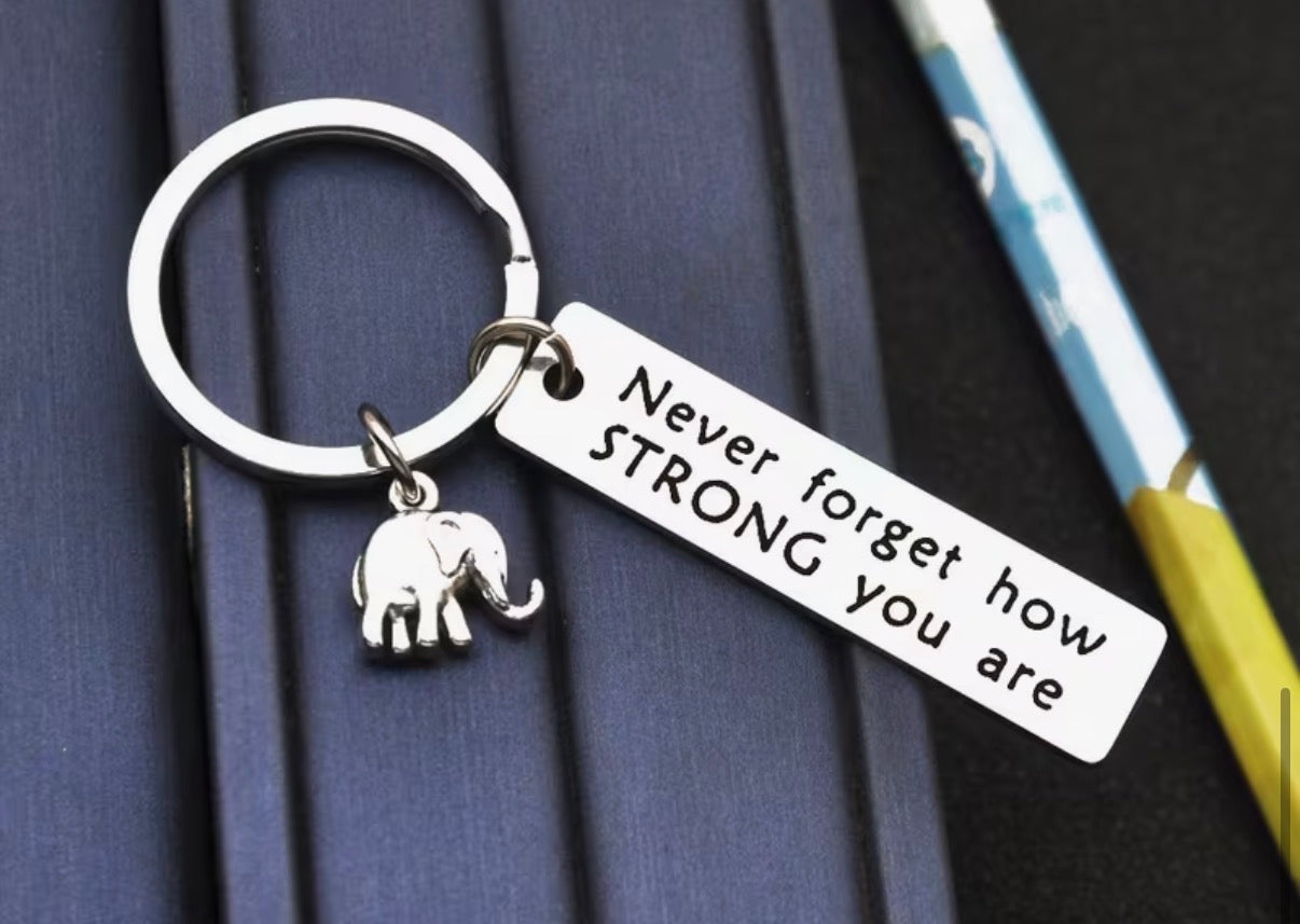 Never Forget How Strong You Are Keyring
